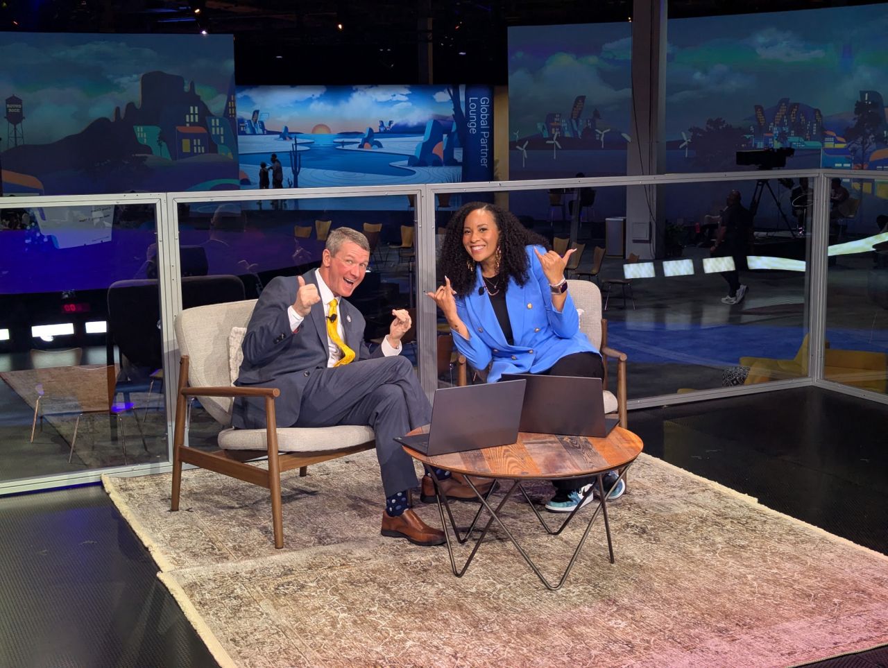 Chris Chism being interviewed at Dell Technologies World