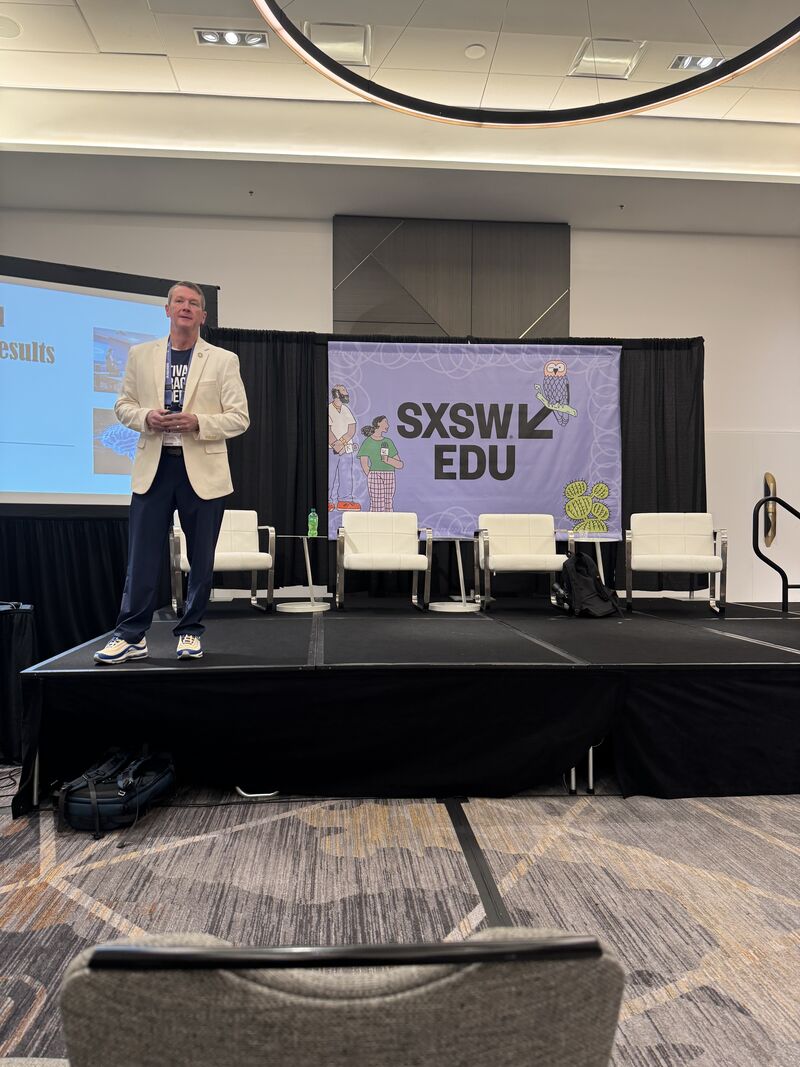 Chris Chism speaking at SXSW EDU